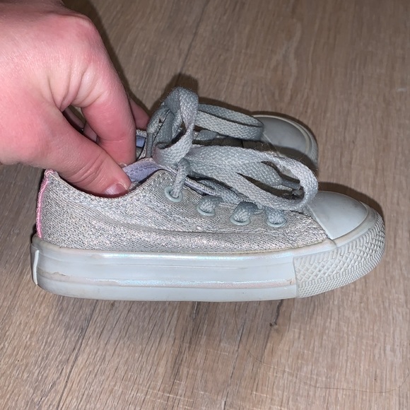 Converse Chuck Taylor All Star Double Tongue metallic silver shoes - Picture 4 of 8